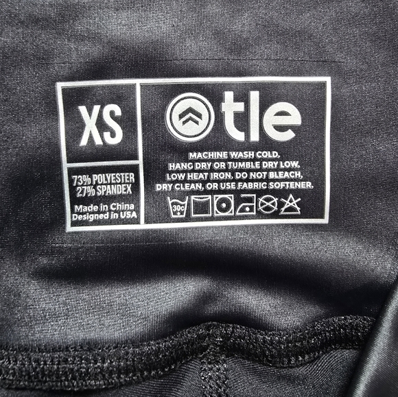 TheLadiesEdge TLE Black High-Waisted Athletic Leggings XS Crush It Girl NWOT - Picture 2 of 6